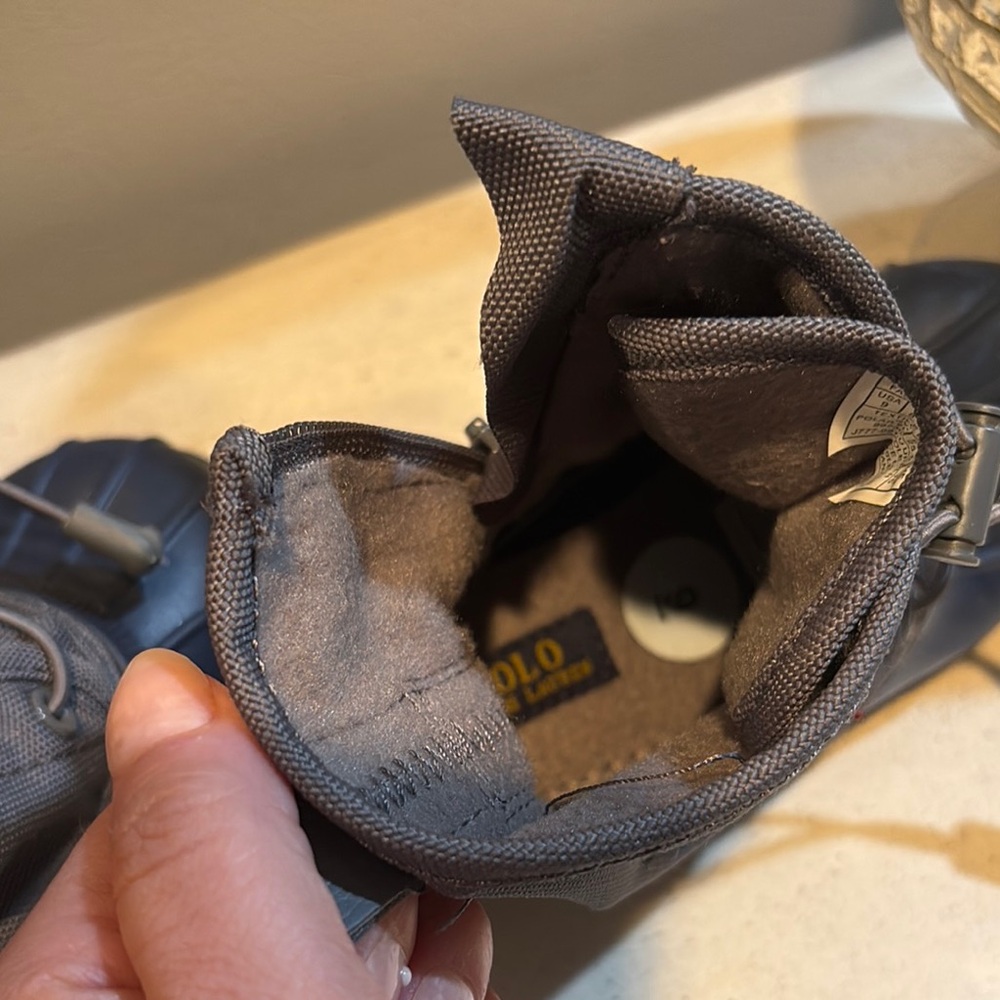 Polo by Ralph Lauren Gray and Black Toddler Rain Boots - Picture 5 of 6